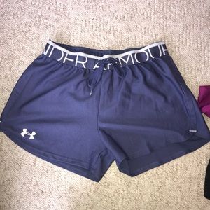 Grey Under Armour exercise shorts